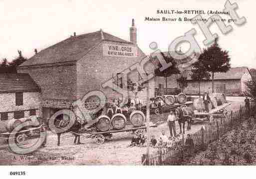 Ville de SAULTLESRETHEL, carte postale ancienne