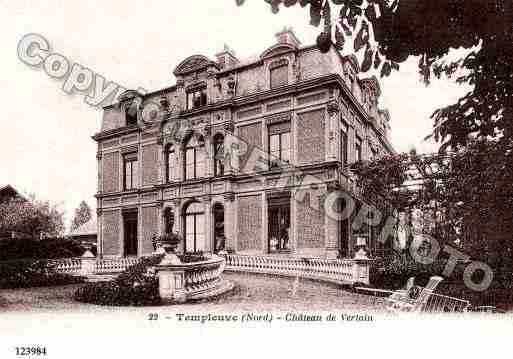 Ville de TEMPLEUVE, carte postale ancienne