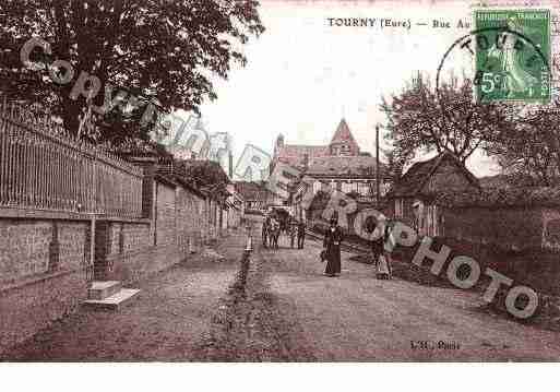 Ville de TOURNY, carte postale ancienne