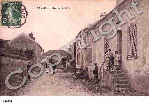 Ville de YEBLES, carte postale ancienne