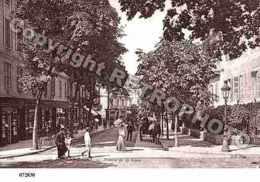 Ville de AIXLESBAINS, carte postale ancienne