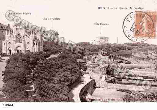 Ville de BIARRITZ, carte postale ancienne