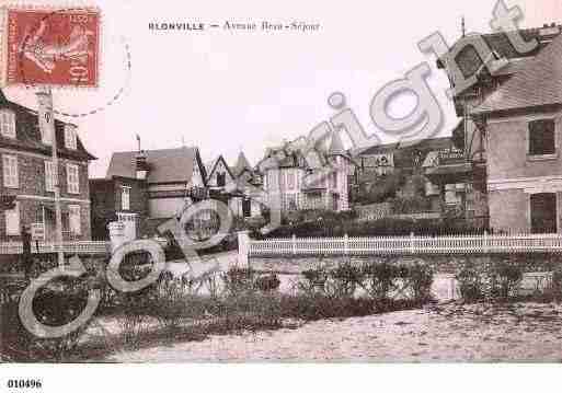 Ville de BLONVILLESURMER, carte postale ancienne