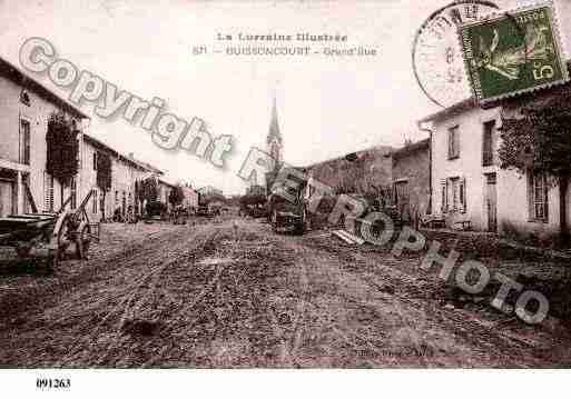 Ville de BUISSONCOURT, carte postale ancienne