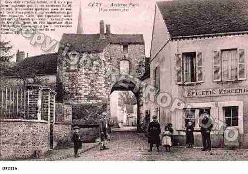 Ville de CEZY, carte postale ancienne