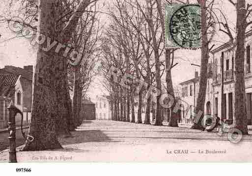 Ville de CRAU(LA), carte postale ancienne