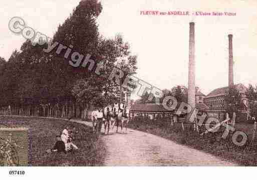 Ville de FLEURYSURANDELLE, carte postale ancienne