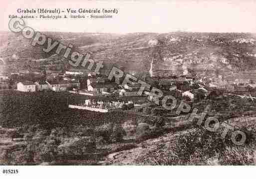 Ville de GRABELS, carte postale ancienne