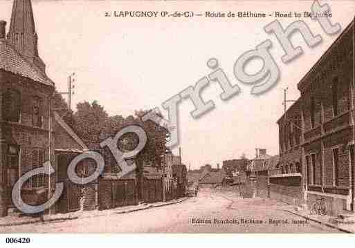 Ville de LAPUGNOY, carte postale ancienne