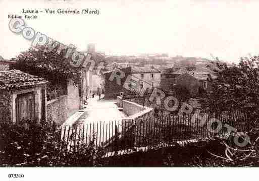 Ville de LAURIS, carte postale ancienne