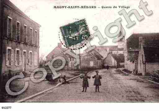 Ville de MAGNYSAINTMEDARD, carte postale ancienne