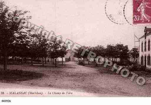 Ville de MALANSAC, carte postale ancienne