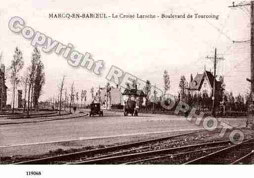 Ville de MARCQENBAROEUL, carte postale ancienne