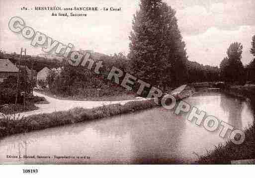 Ville de MENETREOLSOUSSANCERRE, carte postale ancienne