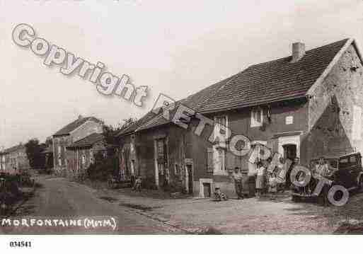 Ville de MORFONTAINE, carte postale ancienne