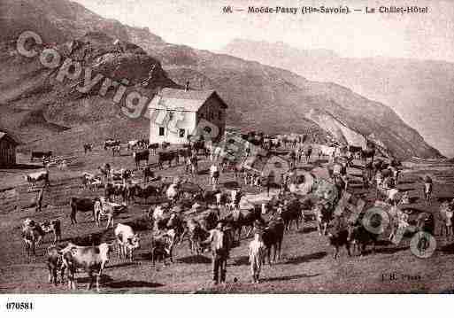 Ville de PASSY, carte postale ancienne