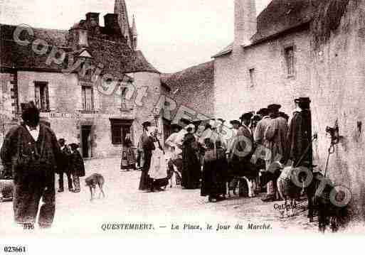 Ville de QUESTEMBERT, carte postale ancienne