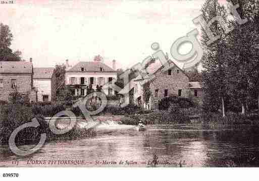 Ville de SAINTMARTINDESALLEN, carte postale ancienne