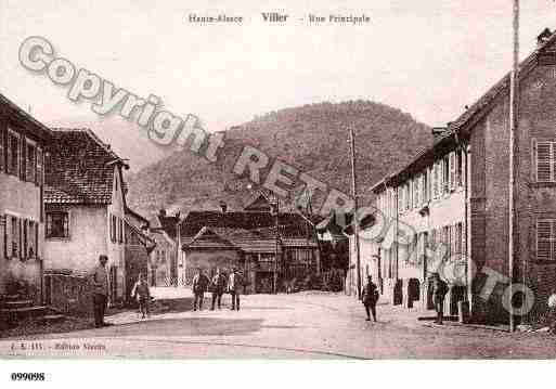 Ville de WILLER, carte postale ancienne