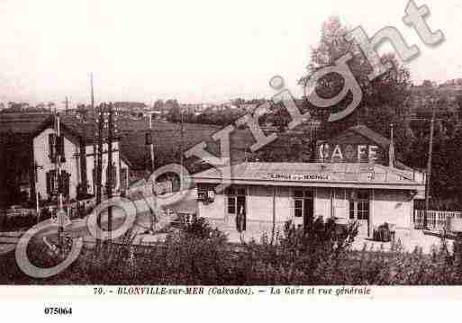 Ville de BLONVILLESURMER, carte postale ancienne