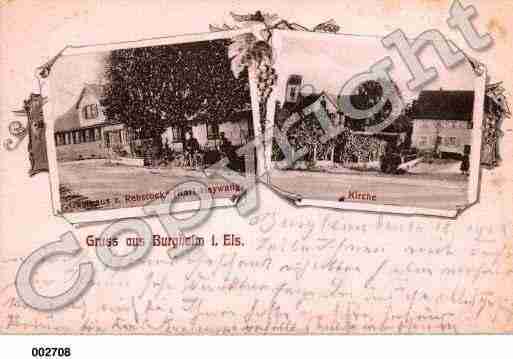 Ville de BOURGHEIM, carte postale ancienne