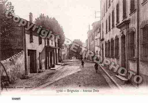 Ville de BRIGNOLES, carte postale ancienne