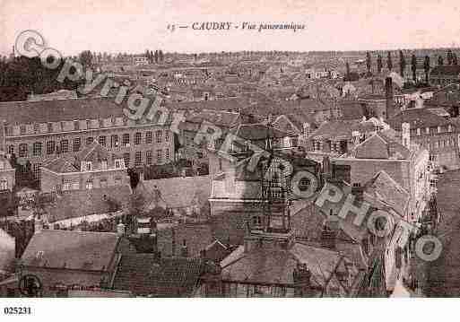 Ville de CAUDRY, carte postale ancienne