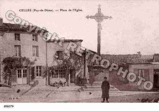 Ville de CELLESSURDUROLLE, carte postale ancienne