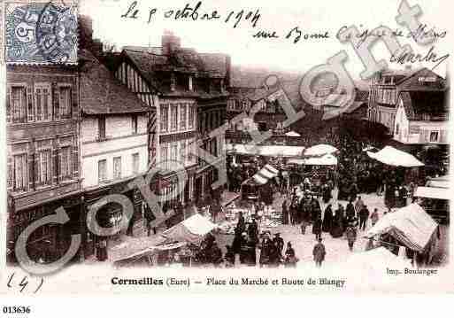 Ville de CORMEILLES, carte postale ancienne
