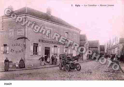 Ville de EGLY, carte postale ancienne