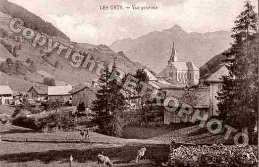 Ville de GETS(LES), carte postale ancienne