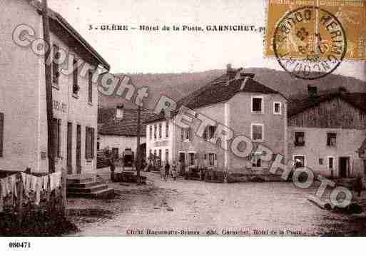 Ville de GLERE, carte postale ancienne