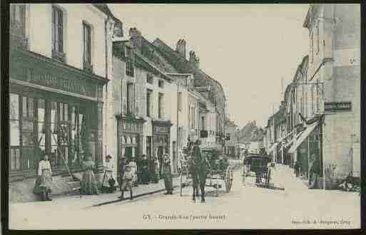 Ville de GY, carte postale ancienne