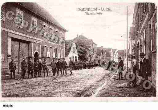 Ville de INGENHEIM, carte postale ancienne