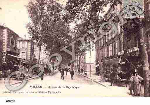 Ville de MILLAU, carte postale ancienne
