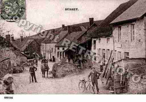 Ville de SUSSEY, carte postale ancienne