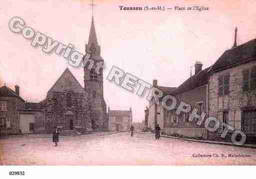 Ville de TOUSSON, carte postale ancienne