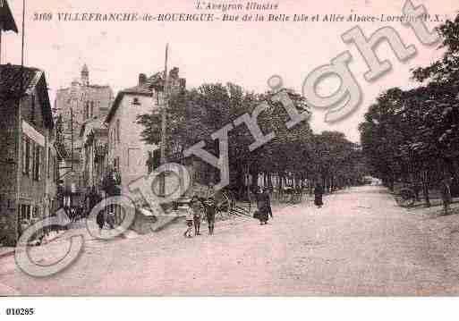 Ville de VILLEFRANCHEDEROUERGUE, carte postale ancienne