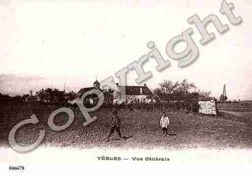 Ville de YEBLES, carte postale ancienne