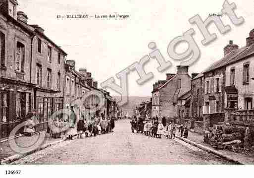 Ville de BALLEROY, carte postale ancienne