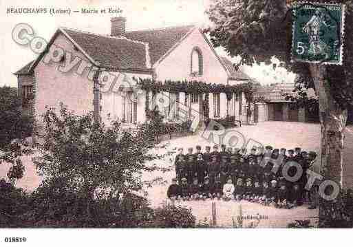 Ville de BEAUCHAMPSSURHUILLARD, carte postale ancienne