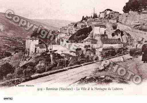 Ville de BONNIEUX, carte postale ancienne