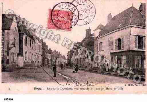 Ville de BROU, carte postale ancienne