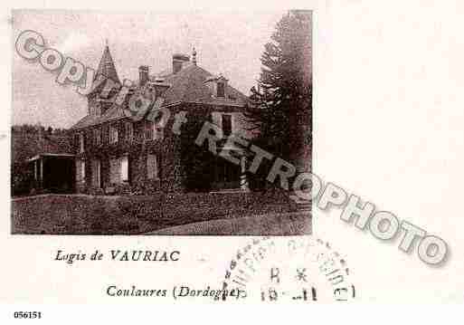 Ville de COULAURES, carte postale ancienne