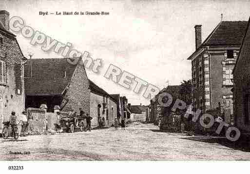 Ville de DYE, carte postale ancienne