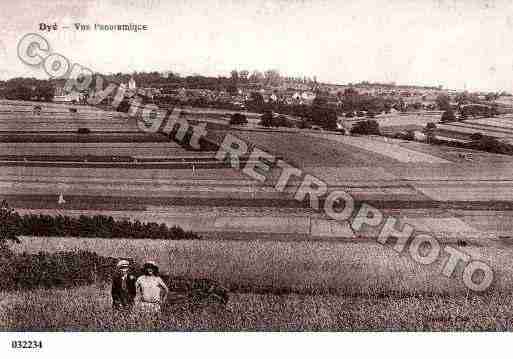 Ville de DYE, carte postale ancienne