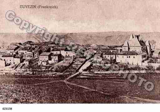 Ville de EUVEZIN, carte postale ancienne