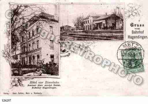 Ville de HAGONDANGE, carte postale ancienne