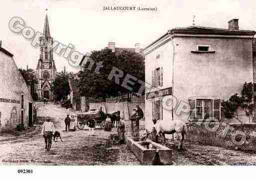 Ville de JALLAUCOURT, carte postale ancienne
