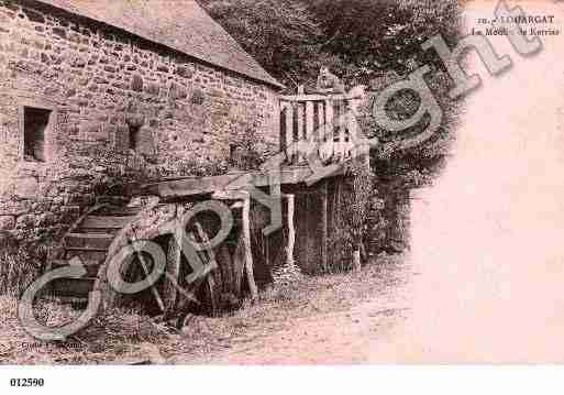 Ville de LOUARGAT, carte postale ancienne